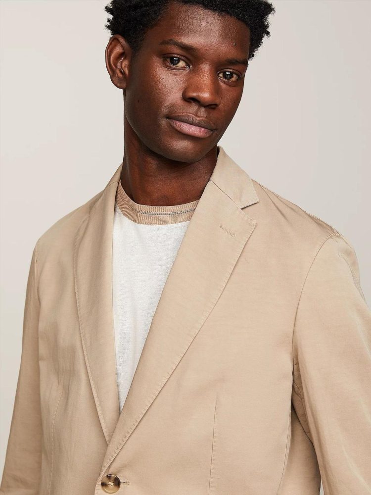 Tommy Hilfiger Giacca Uomo Cot Linen Blazer - immagine 3