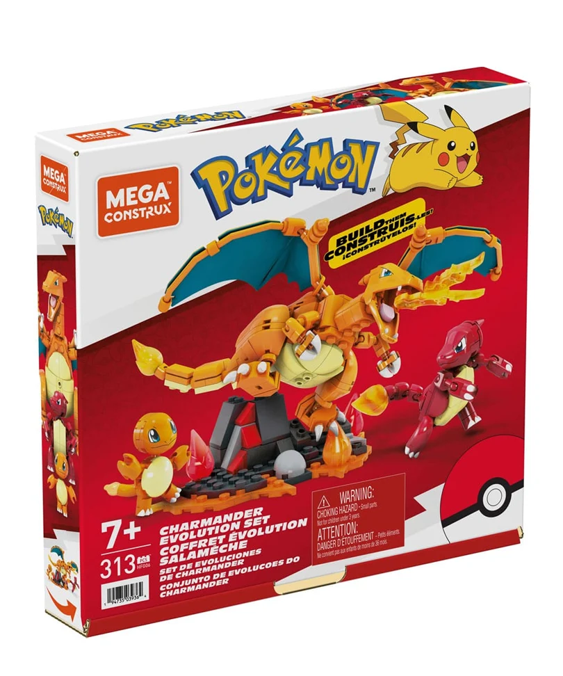Pokémon Mega Construx Construction Set Charmander Evolution Set - immagine 3
