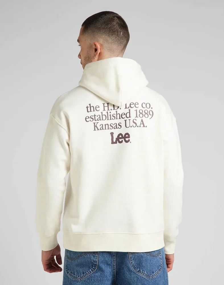 Lee Felpa Uomo Logo Loose Hoodie - immagine 2
