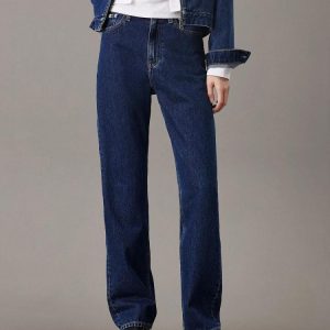 Calvin Klein Jeans Donna High Rise Strght Calvin Klein Jeans Donna High Rise Strght