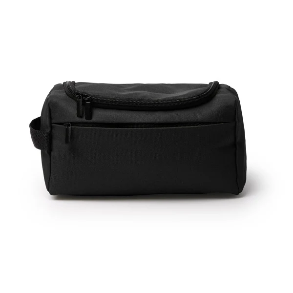 Necessaire in RPET 600D – Tasca Interna Mesh, Zip Invisibile Frontale e Manico Laterale - immagine 2