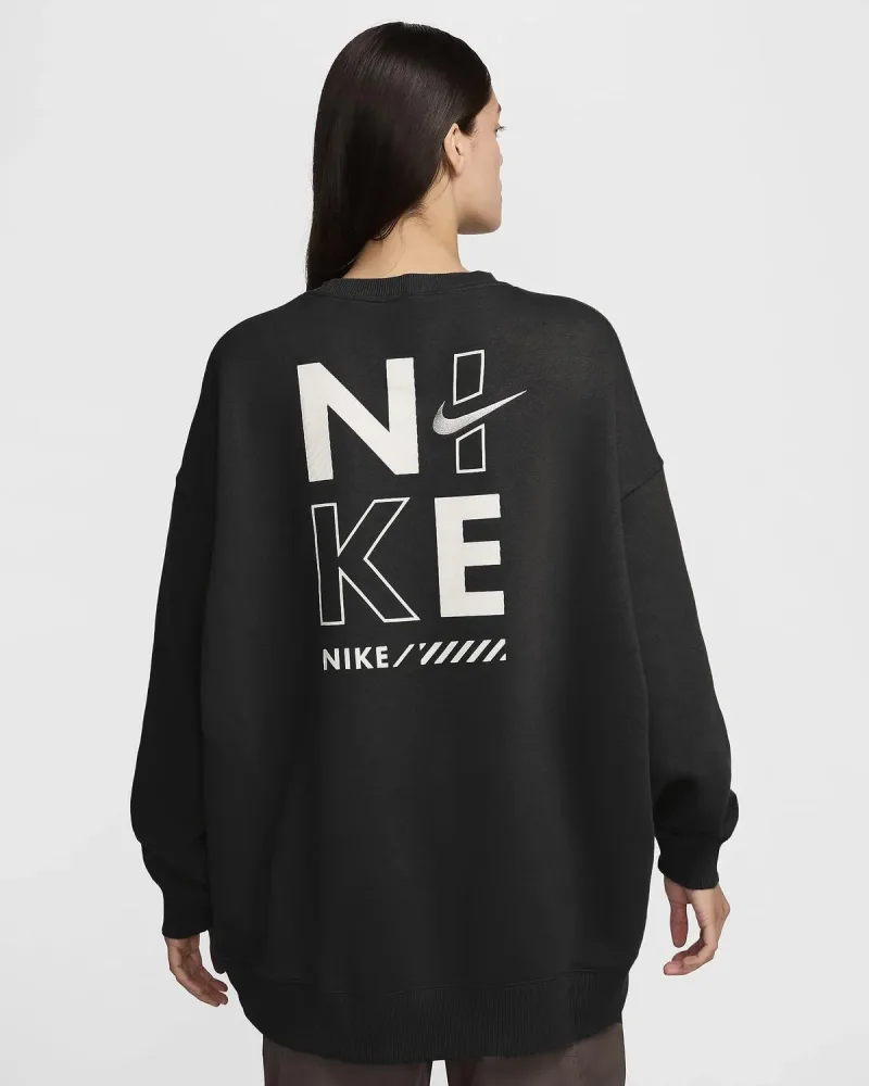 Nike Felpa Donna Flc Os Crew - immagine 2
