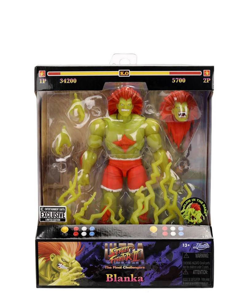 Street Fighter Ultra II: Blanka Player 2 (Glow in the Dark) - Action Figure - Limited Edition - immagine 2