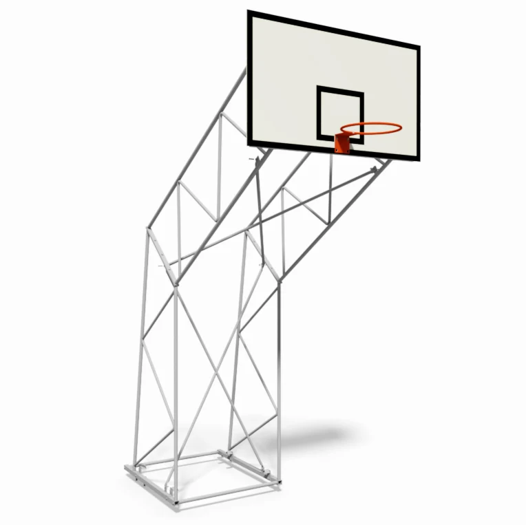 Impianto Basket a Traliccio Fisso – Acciaio Zincato a Caldo Ø40mm – Sbalzo 220cm – Tabellone 180x105cm Impianto Basket a Traliccio Fisso – Acciaio Zincato a Caldo Ø40mm – Sbalzo 220cm – Tabellone 180x105cm