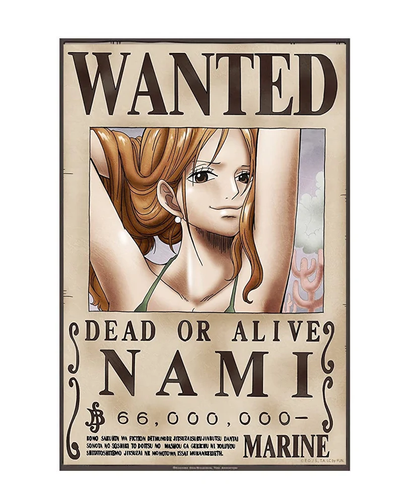 One Piece - Poster: "WANTED NAMI" (52X38)