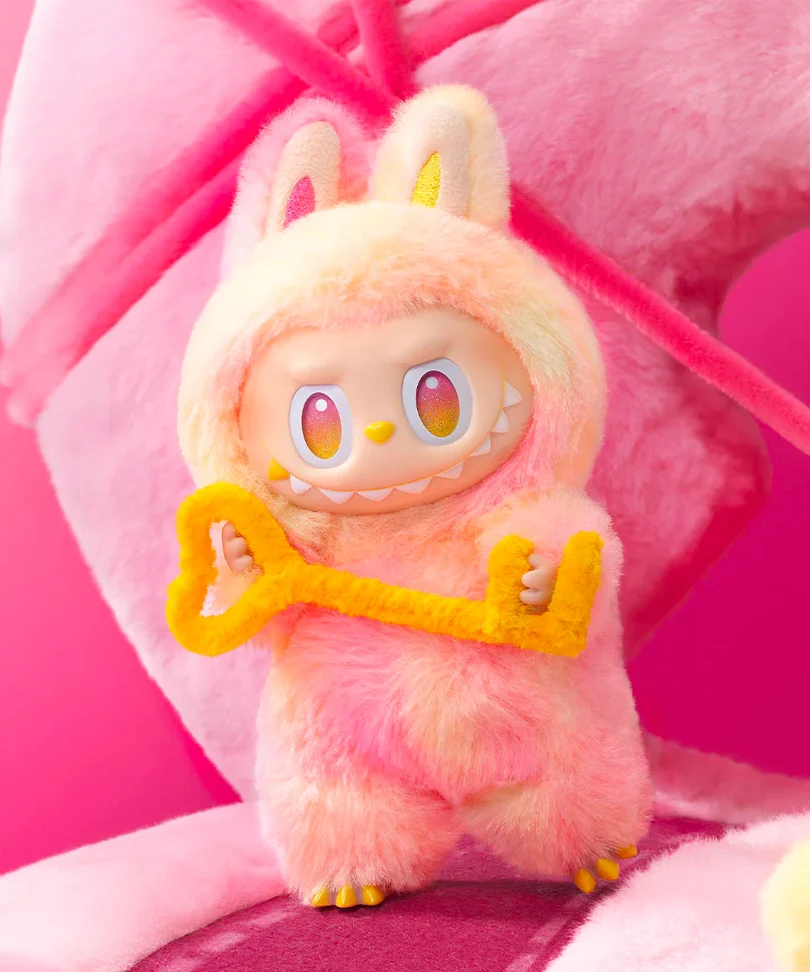 Labubu Big into Energy Loyalty (Rosa e Giallo) - Pop Mart Official Figure - immagine 2