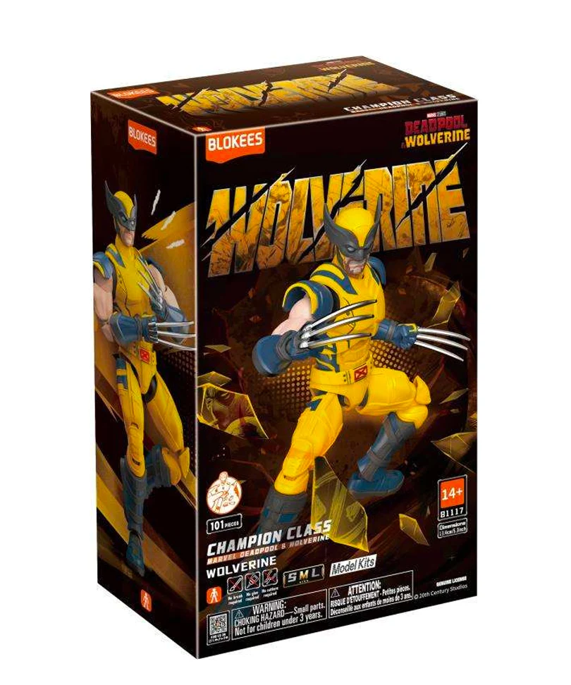 Marvel Infinity Saga Blokees Plastic Model Kit Champion Class Wolverine