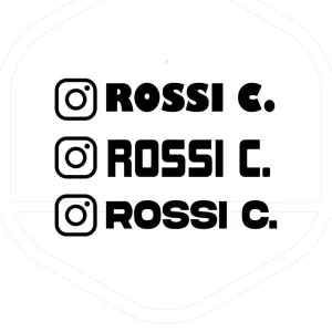 Adesivo nome instagram 5pz Adesivo nome instagram 5pz