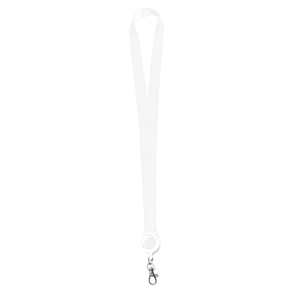 Lanyard con Accessorio Retrattile e Moschettone Incluso | Stampa 1 Colore da 100 pz - immagine 2