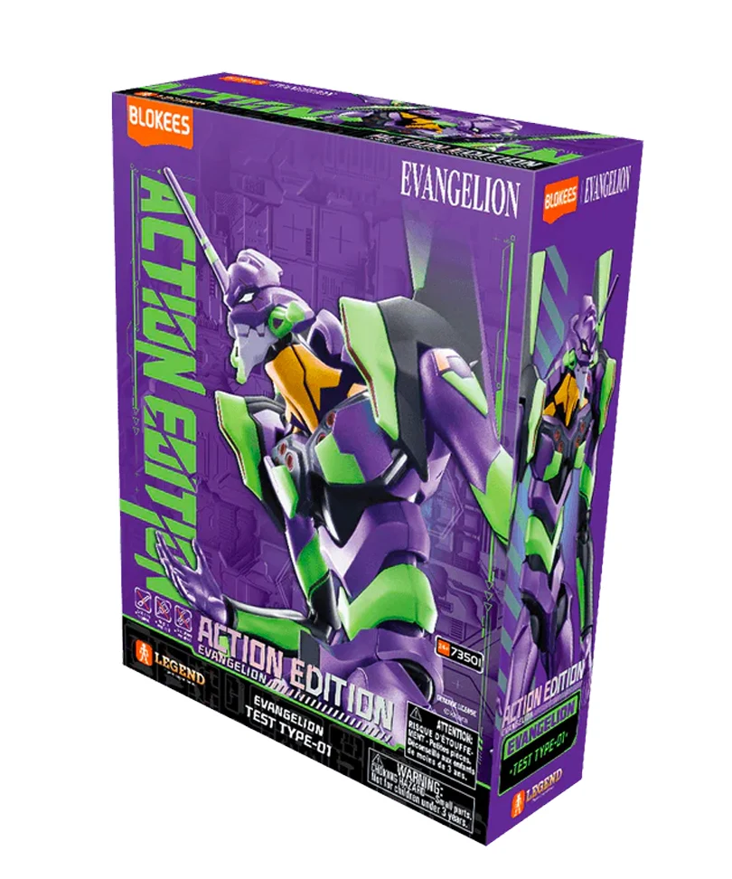 Evangelion Blokees Plastic Model Kit Ultra Action Unit 01