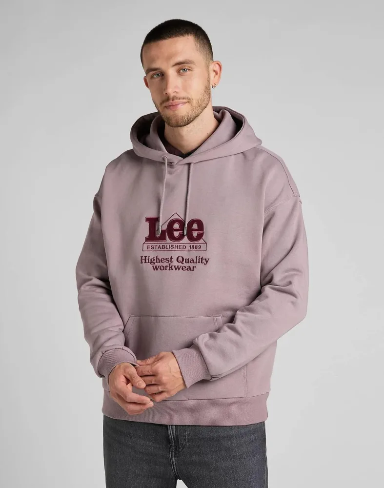Lee Felpa Uomo Workwear Hoodie