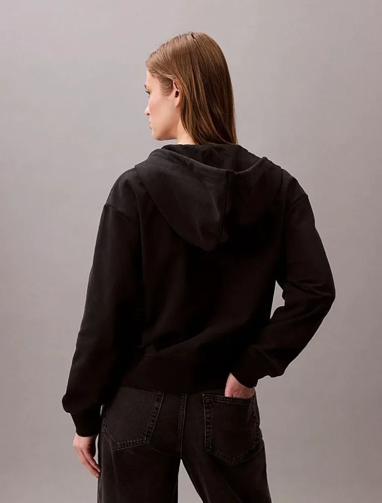 Calvin Klein Felpa Donna Mnlg French Terry Fz - immagine 3