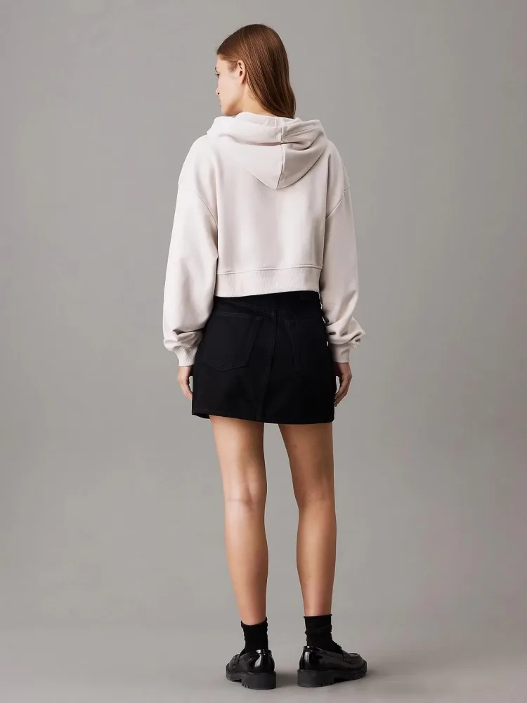 Calvin Klein Felpa Donna Woven Label Hoodie - immagine 3
