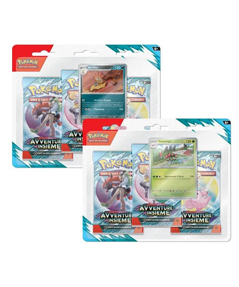 Pokemon Scarlatto e Violetto 09 - Blister 3 Buste + 1 Card