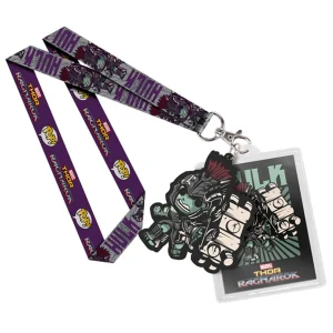 Portachiavi Hulk Ragnarok Lanyard with rubber keychain Portachiavi Hulk Ragnarok Lanyard with rubber keychain
