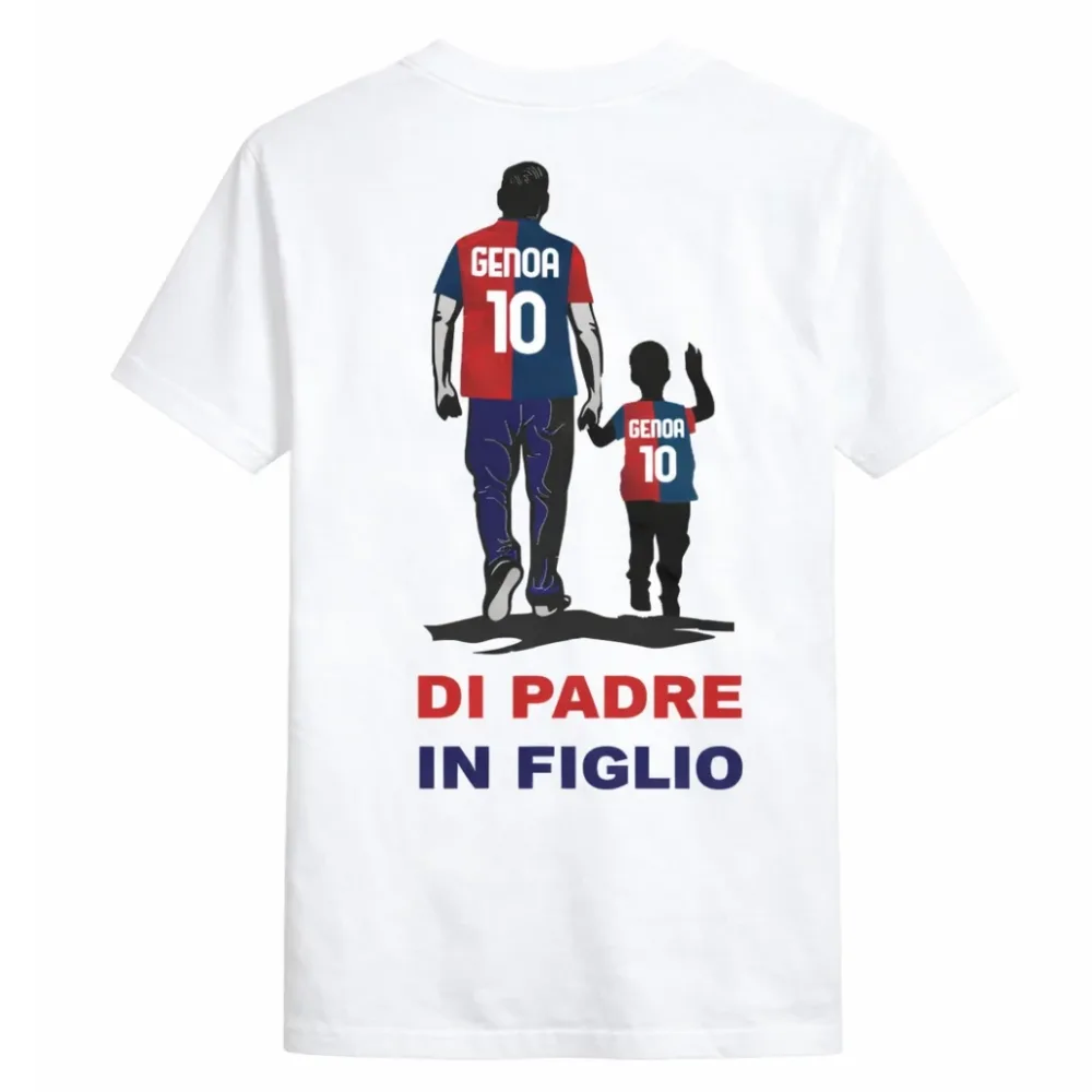 T-shirt Genoa “Di Padre in Figlio” | Tradizione Rossoblù
