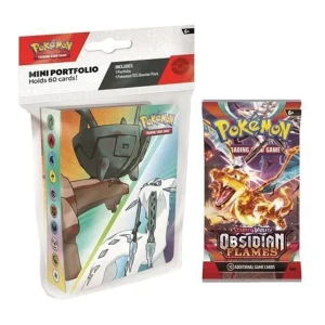 Pokemon Mini Portfolio Card Album + 1 Booster Pack Scarlet & Violet – Obsidian Flames ENG Pokemon Mini Portfolio Card Album + 1 Booster Pack Scarlet & Violet – Obsidian Flames ENG