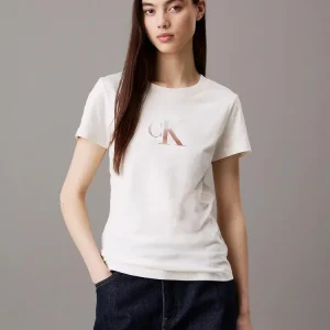 Calvin Klein T Shirt Donna Gradient Ck Calvin Klein T Shirt Donna Gradient Ck