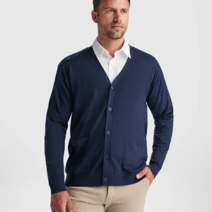 Cardigan da Lavoro EXPLORER – Maglia Jersey con Scollo a V e Tasche a Toppa