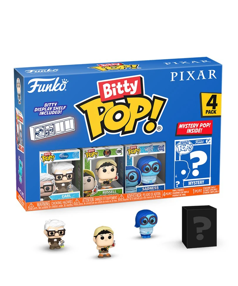 Carl / Russell / Sadness / Mystery Bitty (4-Pack)