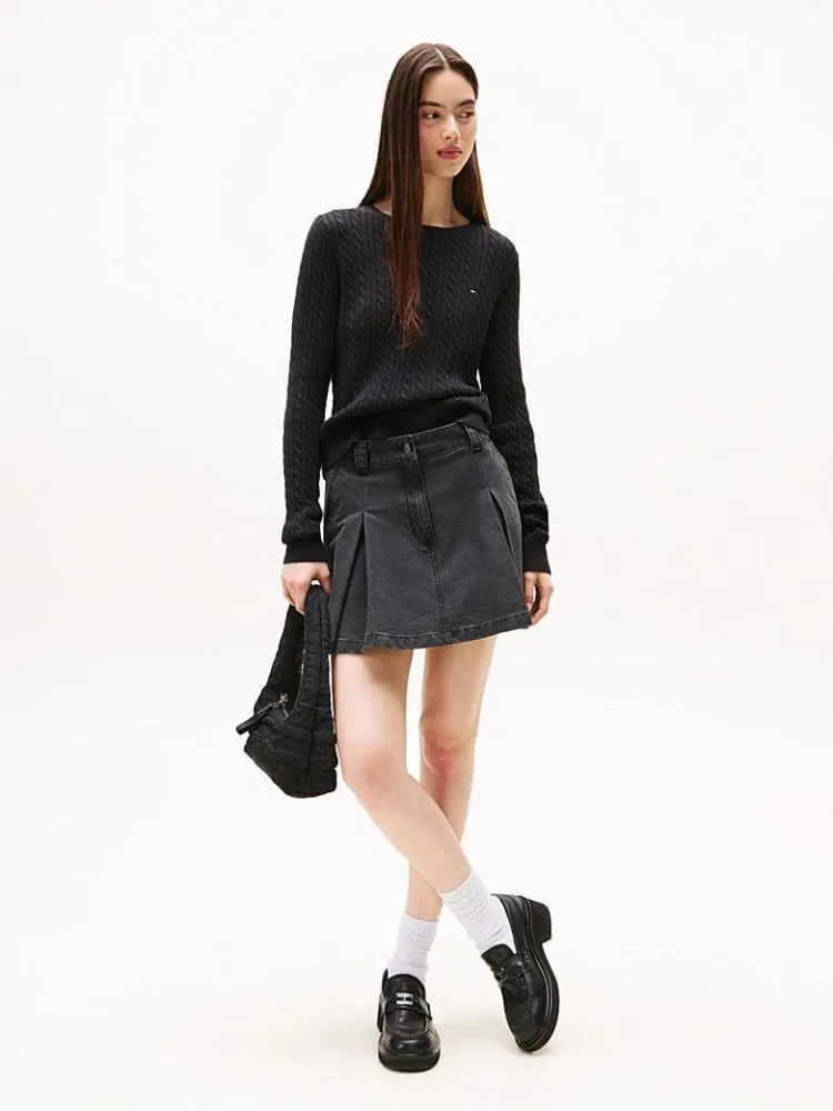 Tommy Hilfiger Maglia Donna Cable Essential - immagine 3