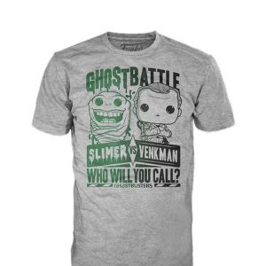 Funko Ghostbusters T-Shirt Slimer vs Venkman Who Will You Call? Funko Ghostbusters T-Shirt Slimer vs Venkman Who Will You Call?