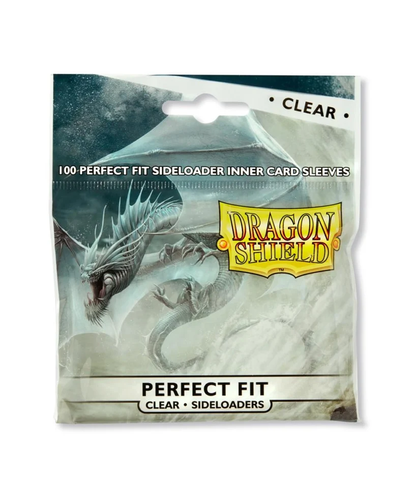 Dragon Shield - Standard Perfect Fit Sideloading Sleeves - Clear/Clear (100 Sleeves)