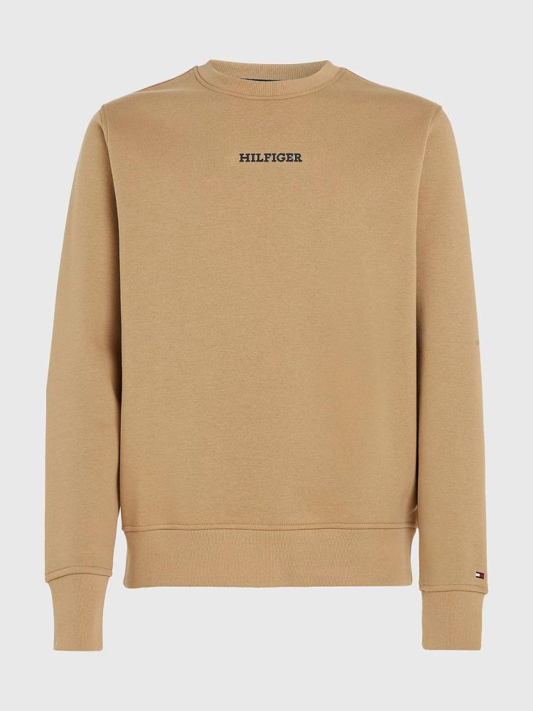 Tommy Hilfiger Felpa Uomo Girocollo Monotype