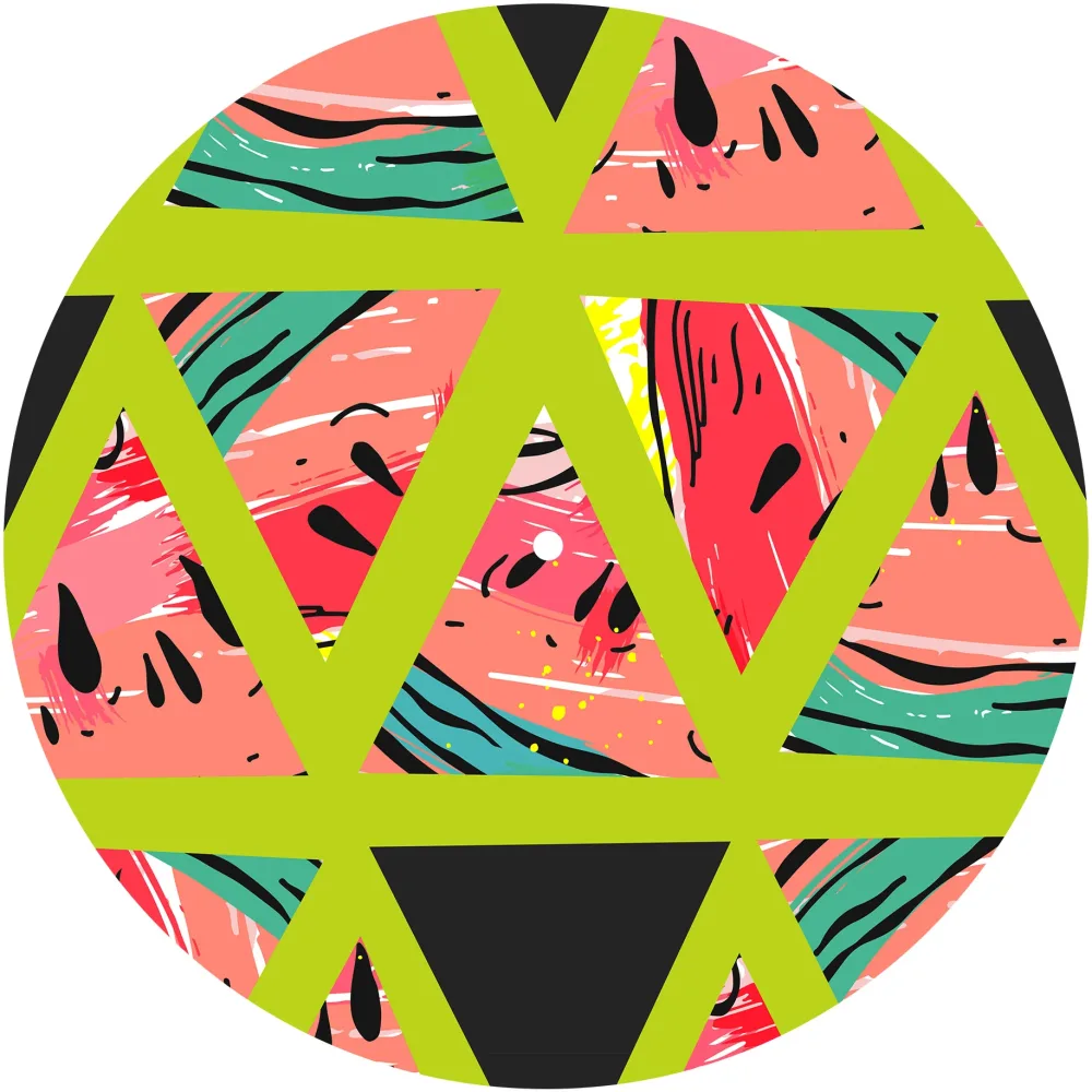 Slipmats 33 TB052 – Panno feltro giradischi Tropical – Watermelon