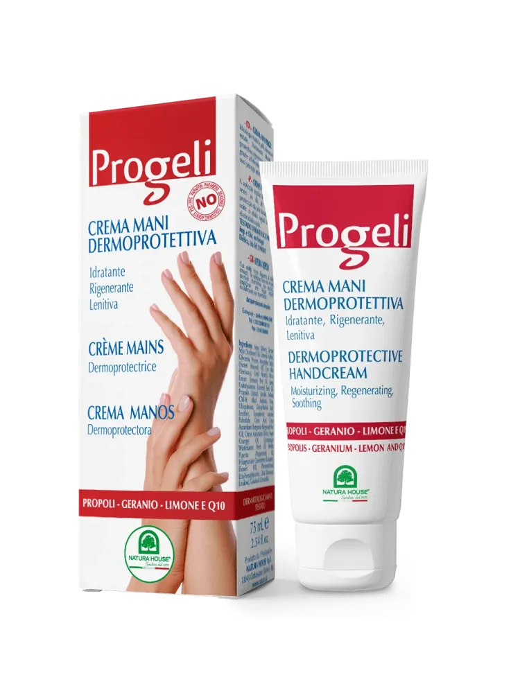 PROGELI CREMA MANI con Coenzima Q10 - Dermo Protettiva Idratante Rigenerante Lenitiva - immagine 2