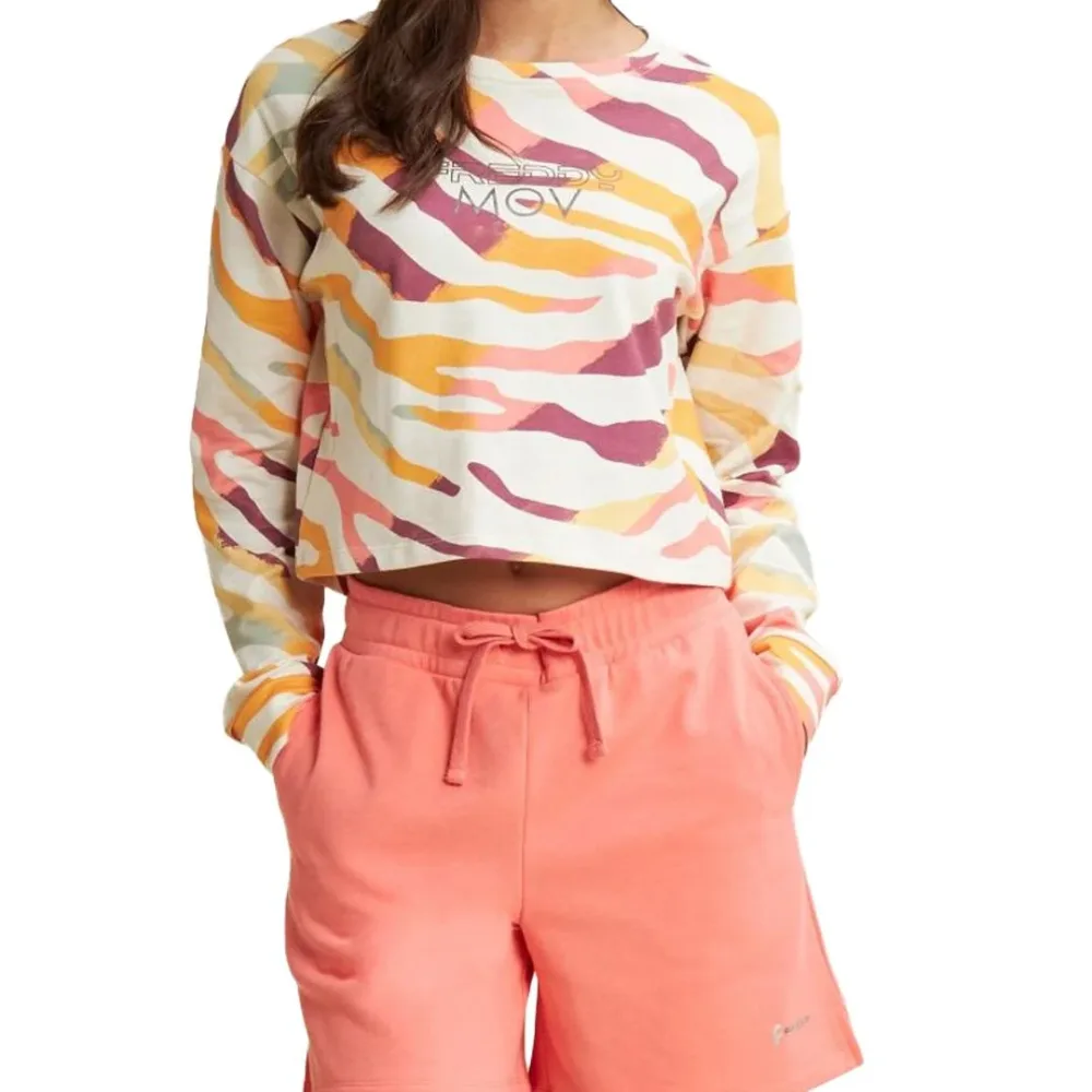 Felpa Crop Animalier Donna - immagine 2