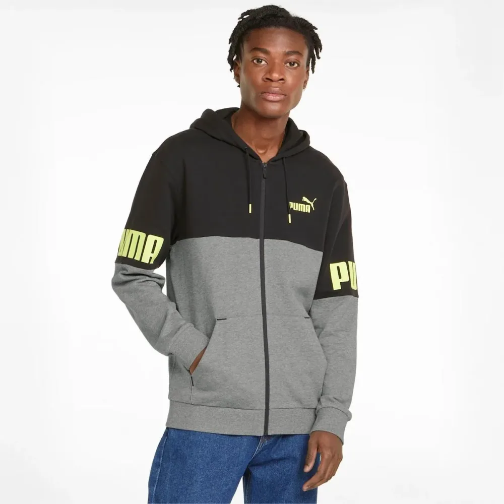 Puma Felpa Uomo Puma Power Colorblock Fz - immagine 3