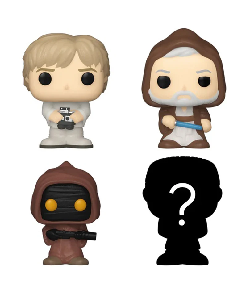Luke Skywalker / Obi-Wan Kenobi / Jawa / Mystery Bitty (4-Pack) - immagine 2