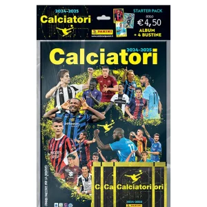 PANINI Starter Set Calciatori 2024-2025 – Album + 4 Bustine PANINI Starter Set Calciatori 2024-2025 – Album + 4 Bustine
