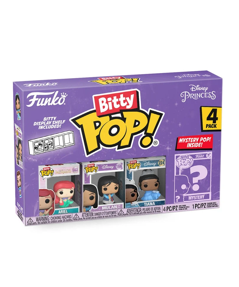 Ariel / Mulan / Tiana / Mystery Bitty (4-Pack)