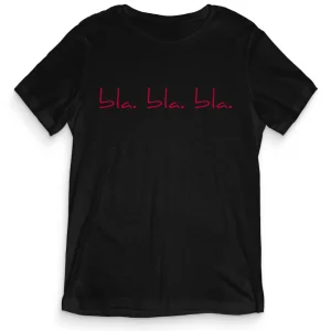 TeesBlitz tee113 – T-Shirt divertente – Bla Bla Bla TeesBlitz tee113 – T-Shirt divertente – Bla Bla Bla