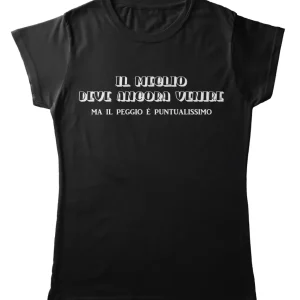TeesBlitz tee162 –  T-Shirt Divertente – Il meglio deve ancora venire