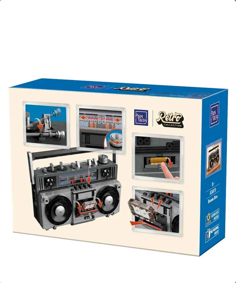 Pantasy - Retro Series: Boombox - Set di Costruzioni - immagine 3