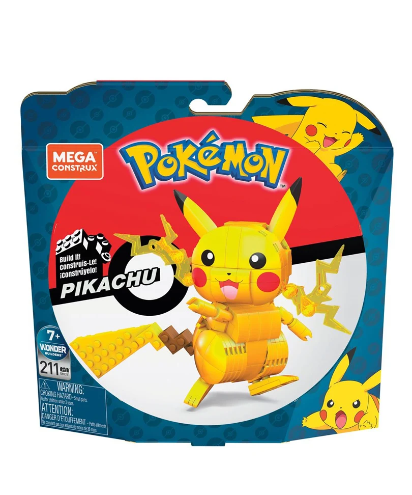 Pokémon Mega Construx Wonder Builders Construction Set Pikachu 10 cm - immagine 2