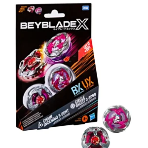 Beyblade X – Dual Pack: Chain Incendio 5-60HT & Circle Ghost 0-80GB Beyblade X – Dual Pack: Chain Incendio 5-60HT & Circle Ghost 0-80GB