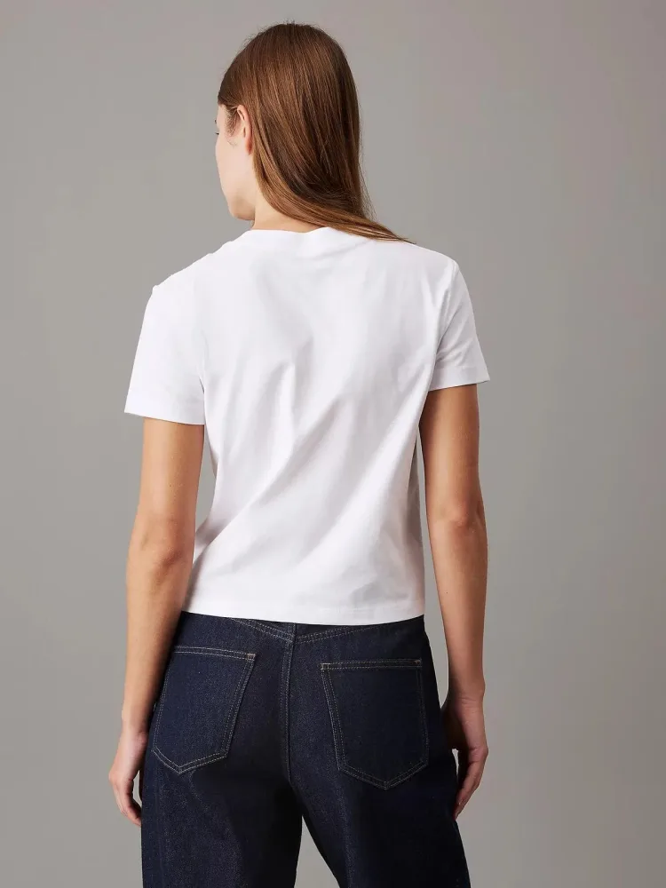 Calvin Klein T Shirt Donna Script Inst - immagine 2