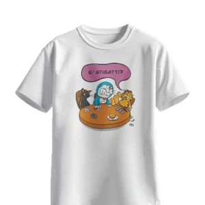 T-Shirt Uomo “Estigatti?” Bianca T-Shirt Uomo “Estigatti?” Bianca