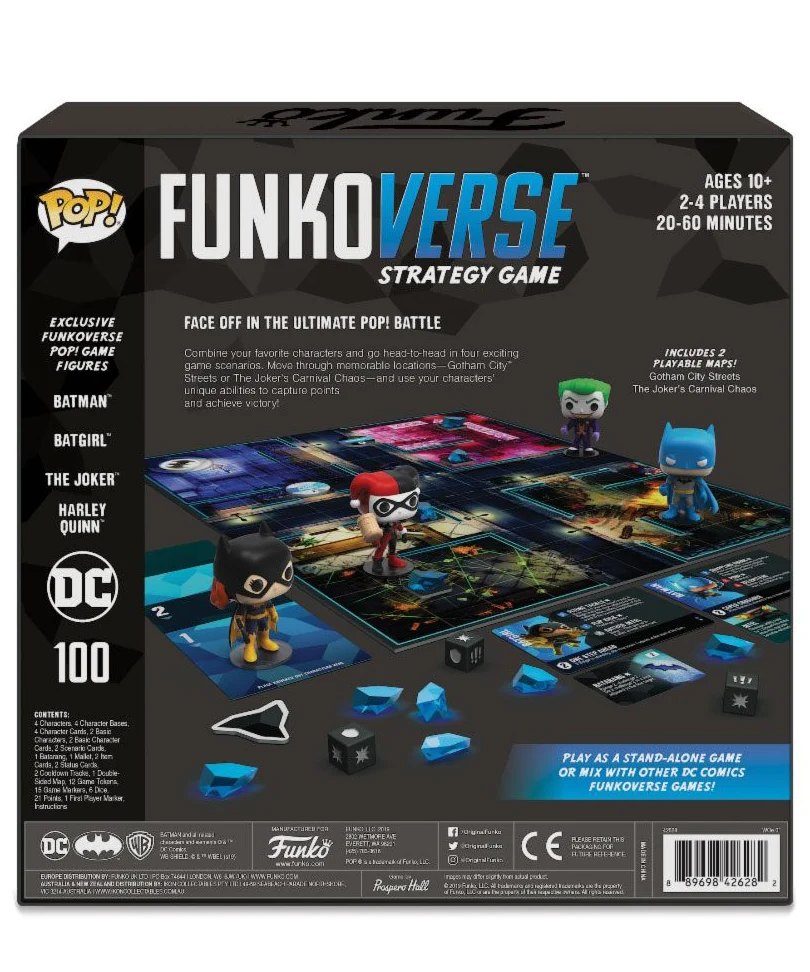 DC Comics Funkoverse Board Game 4 Character Base Set English Version - immagine 3
