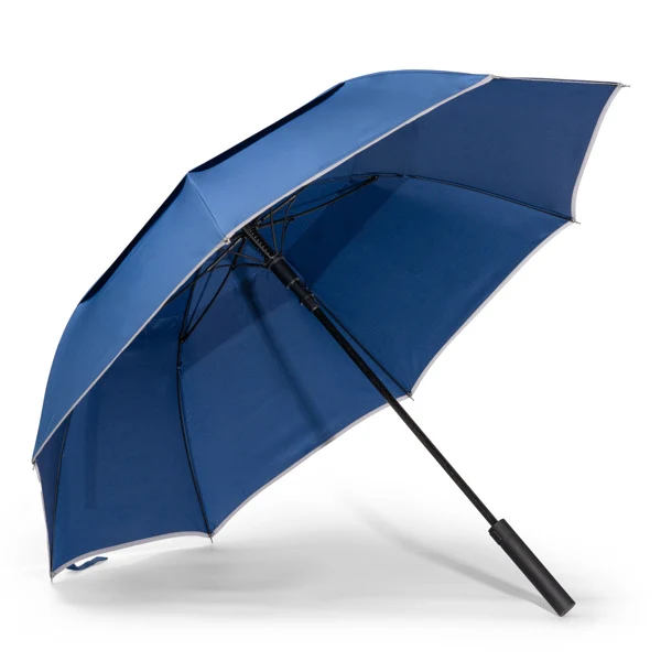 Ombrello Antivento in RPET con Tessuto Pongee 190T e Fascia Catarifrangente