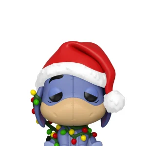 Eeyore in Santa Hat with Christmas Lights Eeyore in Santa Hat with Christmas Lights
