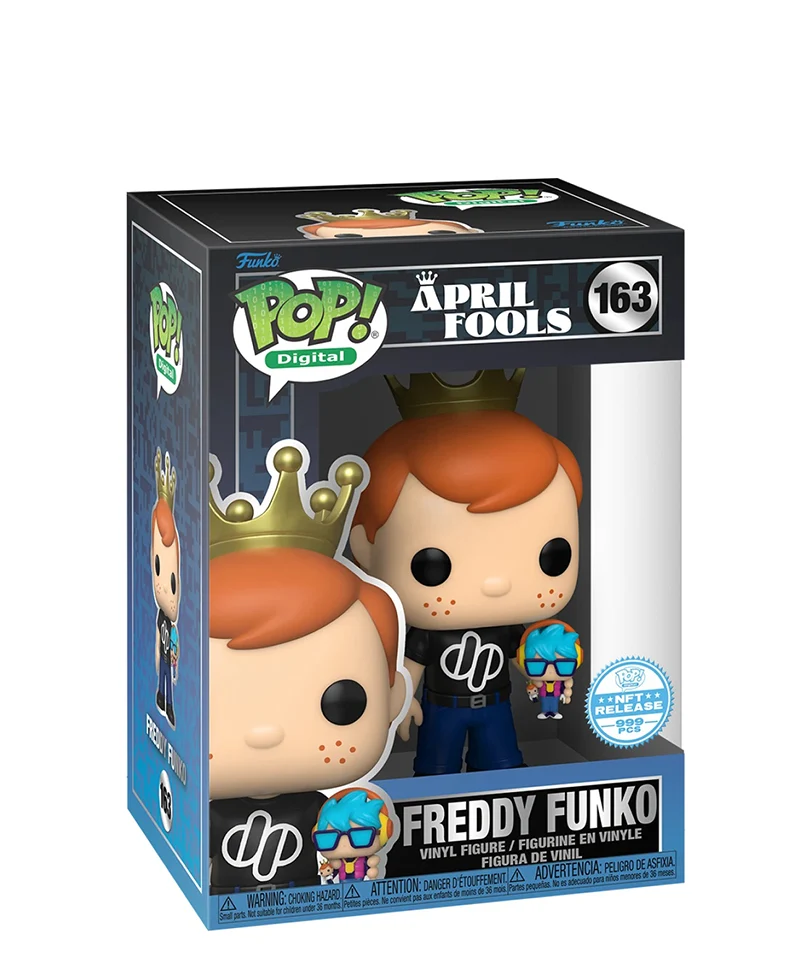 Freddy Funko Holding Max Tokenhead