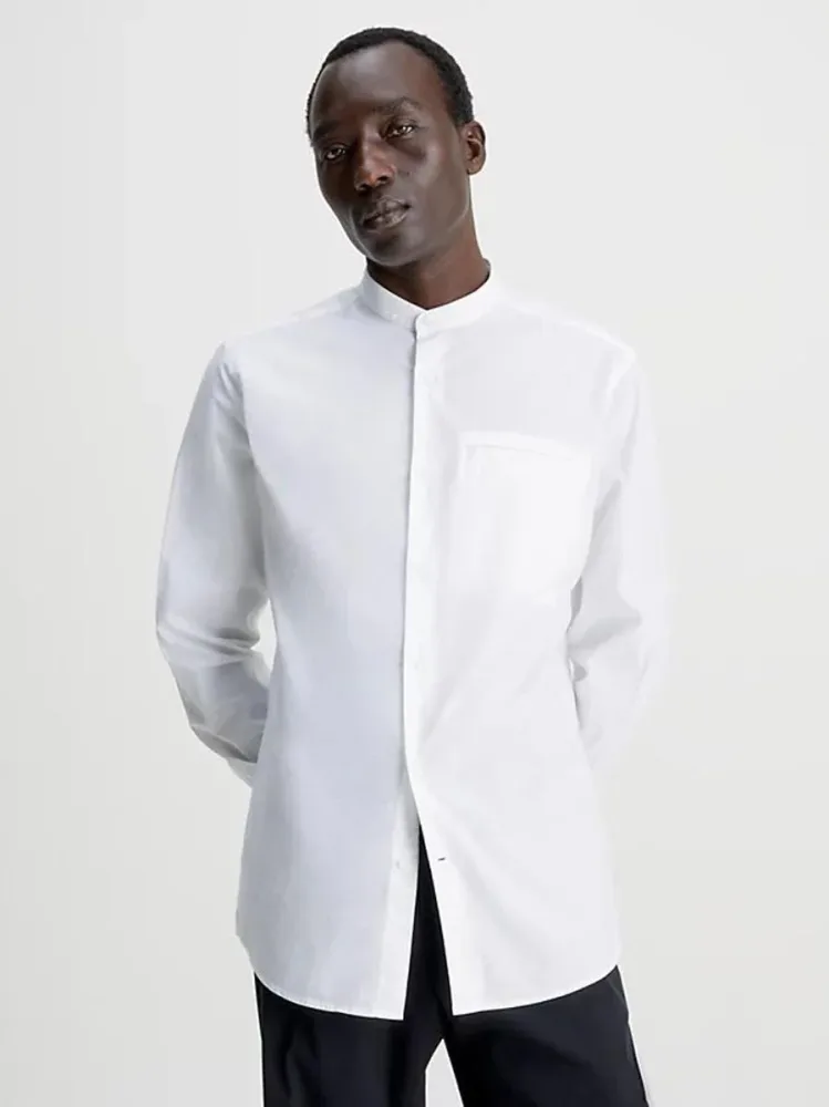 Calvin Klein Camicia Uomo Poplin Regular - immagine 2