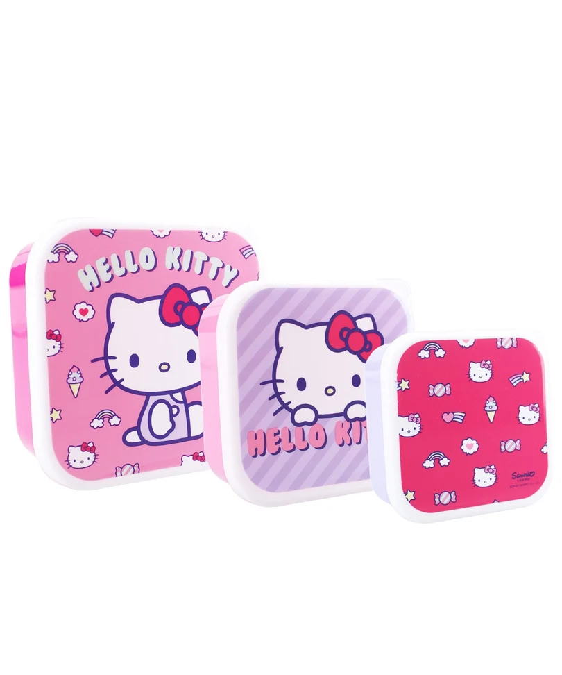 Hello Kitty - Fresh Bites - Snack Boxes - 3 pcs