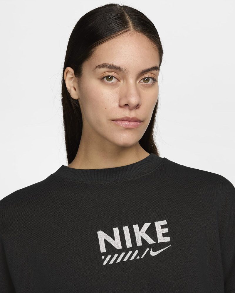Nike Felpa Donna Flc Os Crew - immagine 3