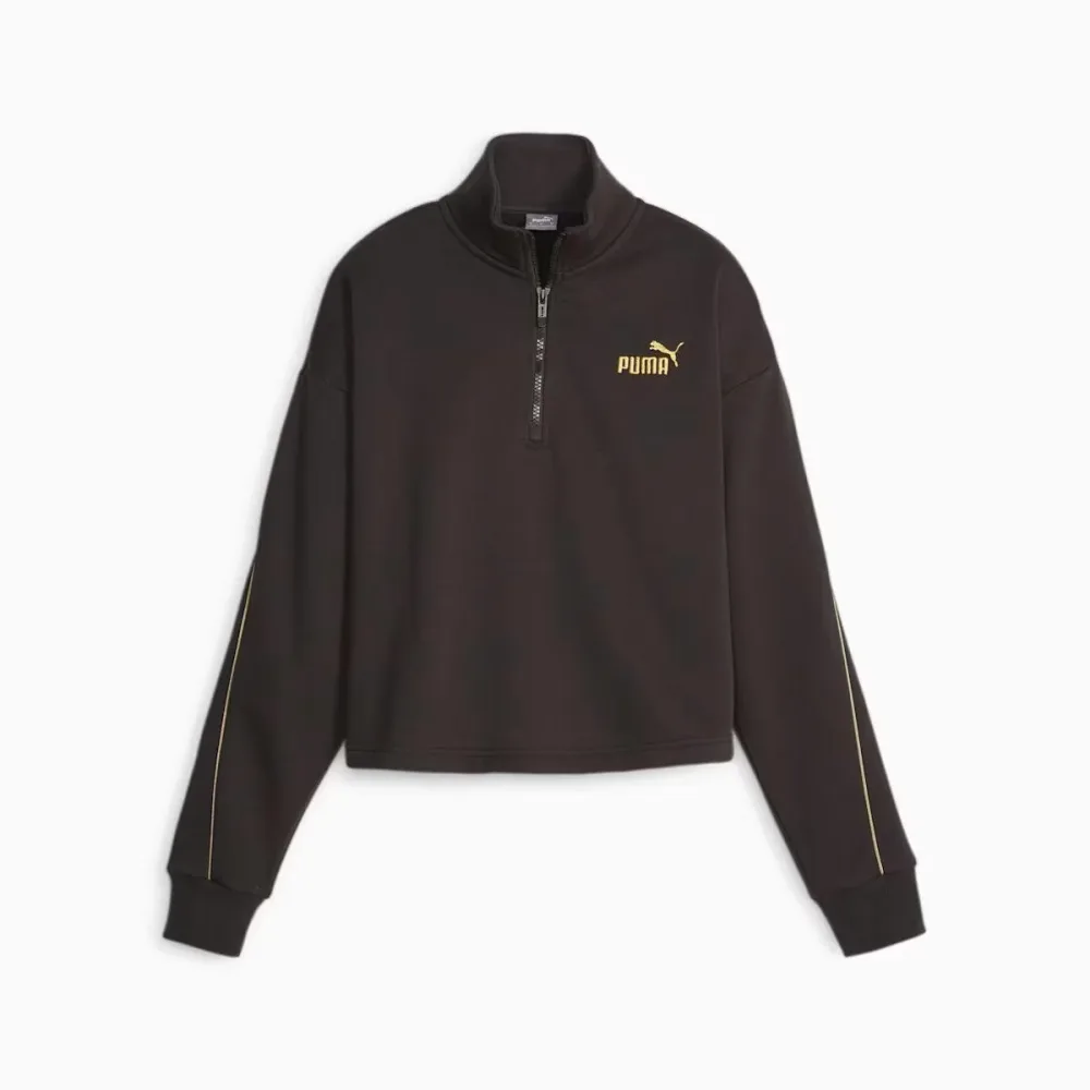 Puma Felpa Donna Ess + Minimal Gold Half Zip